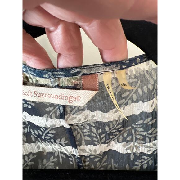 Soft Surroundings size large XL rayon kimono cardigan - Picture 3 of 5